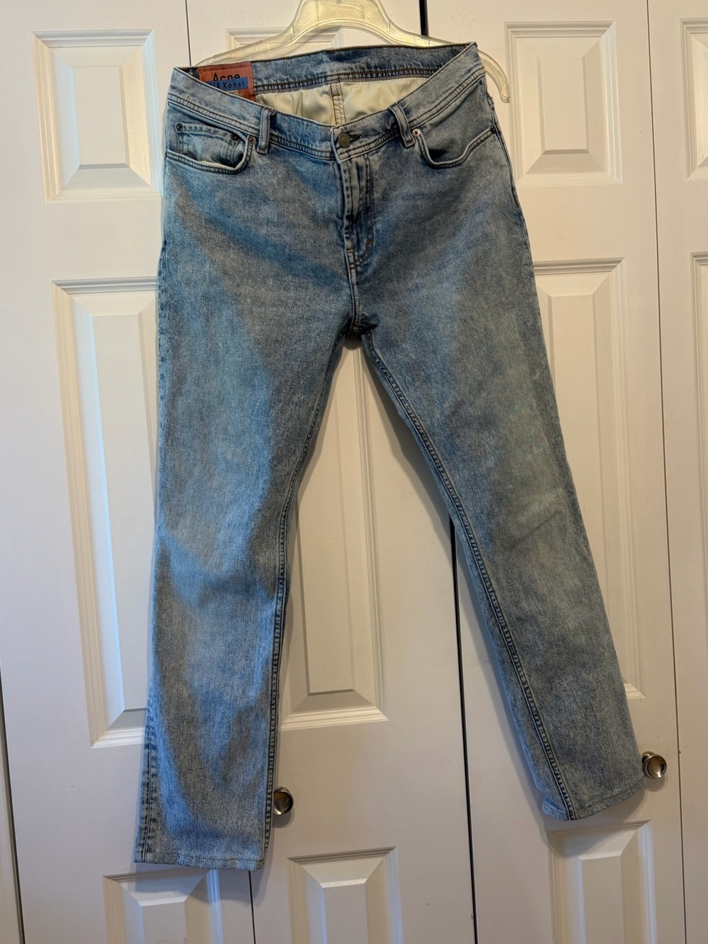 Acne Studios Blå Konst North Marble Washed Jeans Men's
Size 36x34